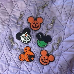 Disney Halloween Mickey Key Holders - Black, Orange, Green